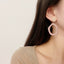 1 Pair Geometric Irregular Resin Hollow Out Women's Drop Earrings