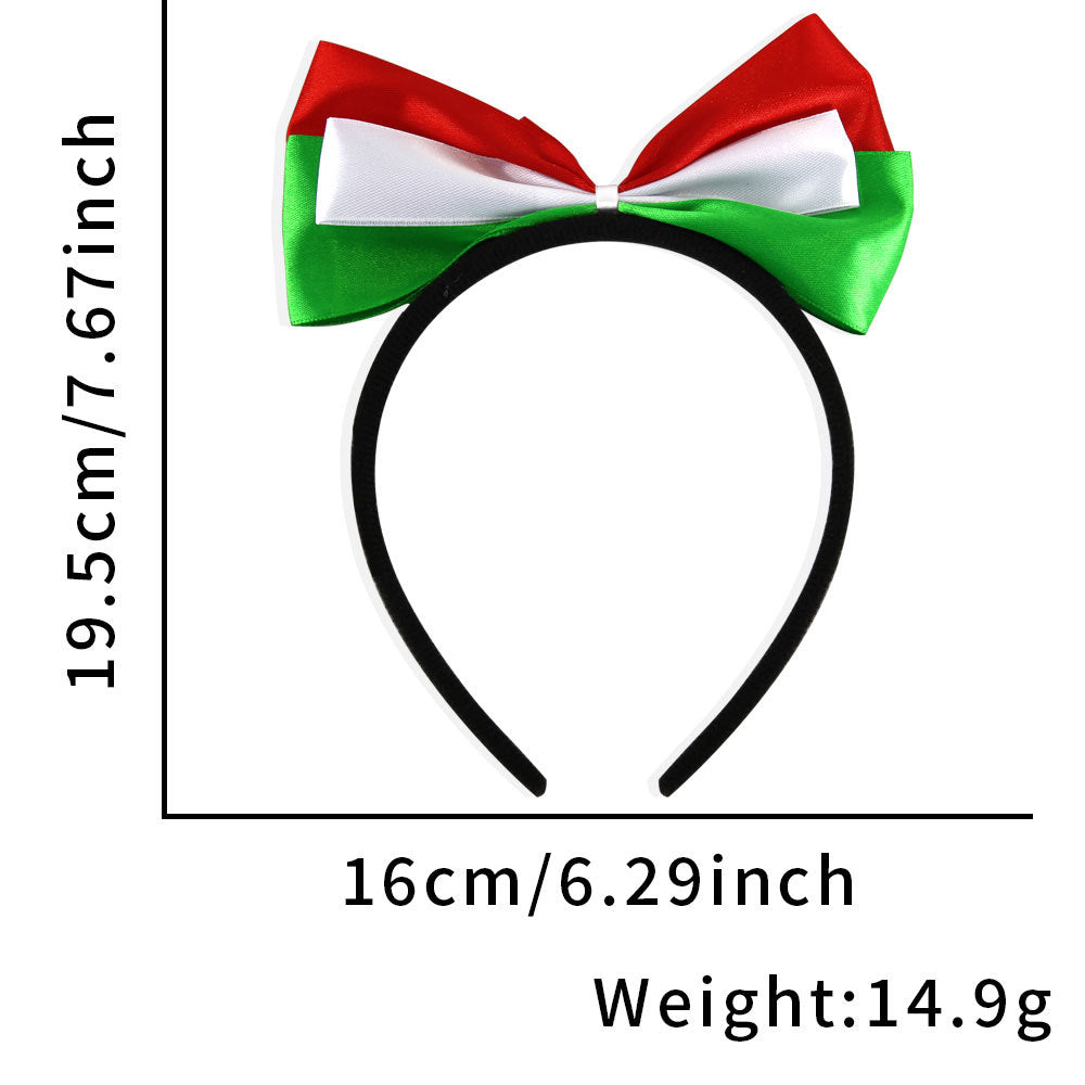 Independence Day Multicolor Bow Knot Headband Festival Costume Accessory