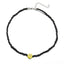 Fashion Yellow Smiley Face Rice Bead Choker Necklace Colorful Collar Chain