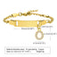 Stainless Steel Zircon Inlay English Letter Bracelet for Women and Children