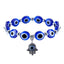 Ethnic Style Evil Eye Beaded Bracelet with Palm Pendant