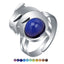 European Retro Palace Adjustable Mood Ring with Color-Changing Gem