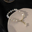 Solid Color Alloy Freshwater Pearl and Bodhi Bead Bracelet Set