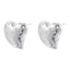 1 Pair Elegant Heart Shape Inlay Copper Zircon 18K Gold Plated Earrings