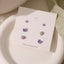 1 Set Cute Fruit Butterfly Alloy and 925 Silver Needle Ceramic Stud Earrings Set