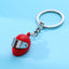 Motorcycle Alloy Plated Mini Helmet Keychain and Bag Charm Gift