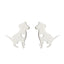 Women'S Fashion Dog Cat Stainless Steel No Inlaid Ear Studs Stainless Steel Earrings