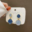 1 Pair Fashion Asymmetrical Alloy Enamel Plating Women'S Drop Earrings