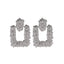 Metal Geometric Retro Exaggerated Square Fashion Irregular Earrings