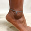 Stainless Steel Zircon Cross Double Layer Anklet - Gold Plated Fashion Jewelry