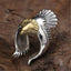 Retro Punk Cross Eagle Dragon Alloy Plating Men'S Open Ring