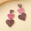 1 Pair Casual Heart Shape Acrylic Drop Earrings - Valentine's Day Edition