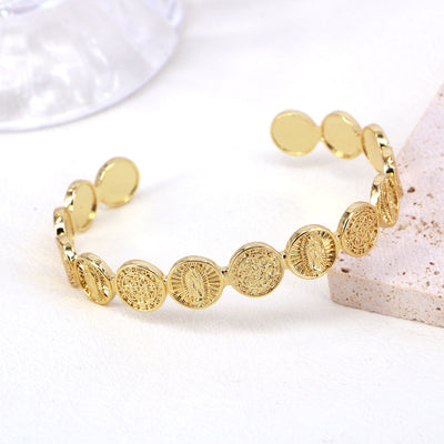 Retro Fashion Gold-Plated Adjustable Copper Bracelet