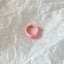 Minimalist Geometric Resin Candy Color Women's Ring