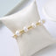 Fashion Heart Shape Freshwater Pearl Bracelet with Sequins and Love Charm