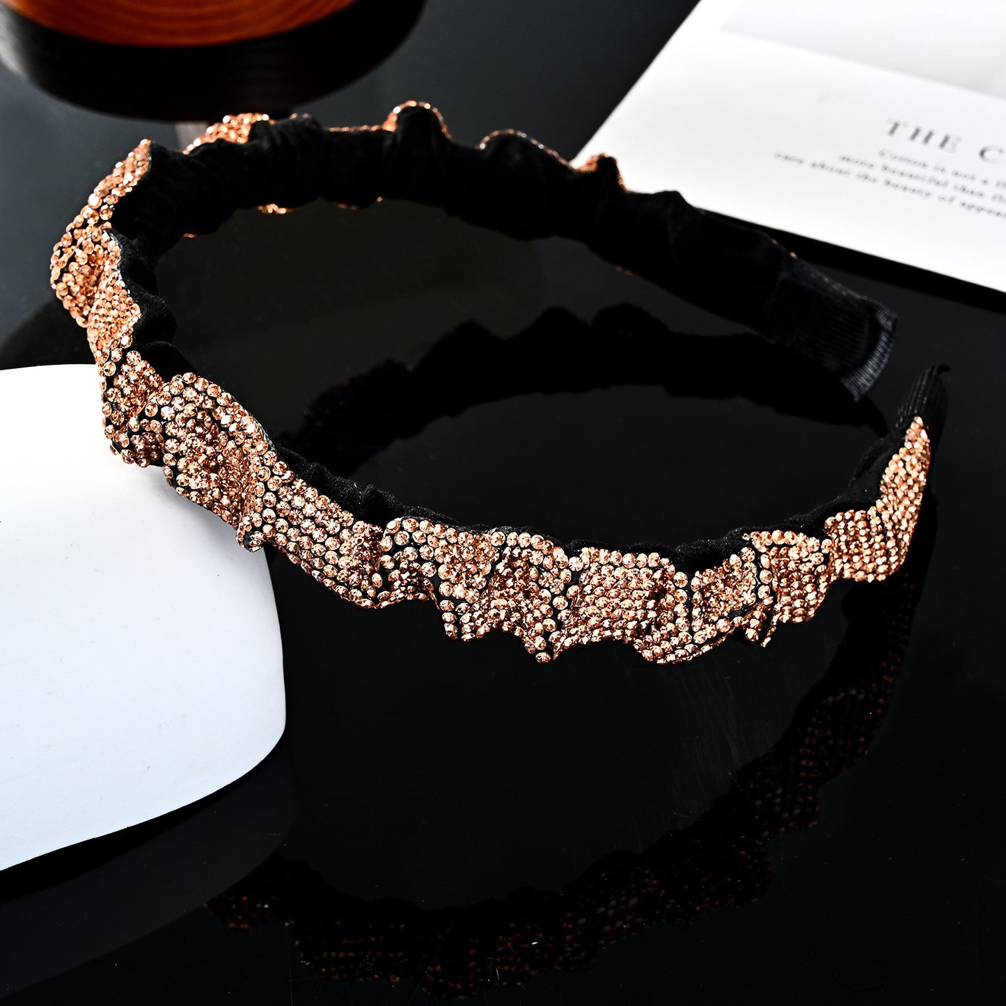 Retro Geometric Rhinestone Embellished Hairband