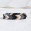 Retro Streetwear Unisex Alloy Bangle with Colorful Elastic Design