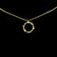 Simple Style 18k Gold Zircon Letter Pendant Necklace