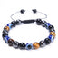 Ethnic Eye Natural Stone & Tiger Eye Beaded Unisex Bracelet