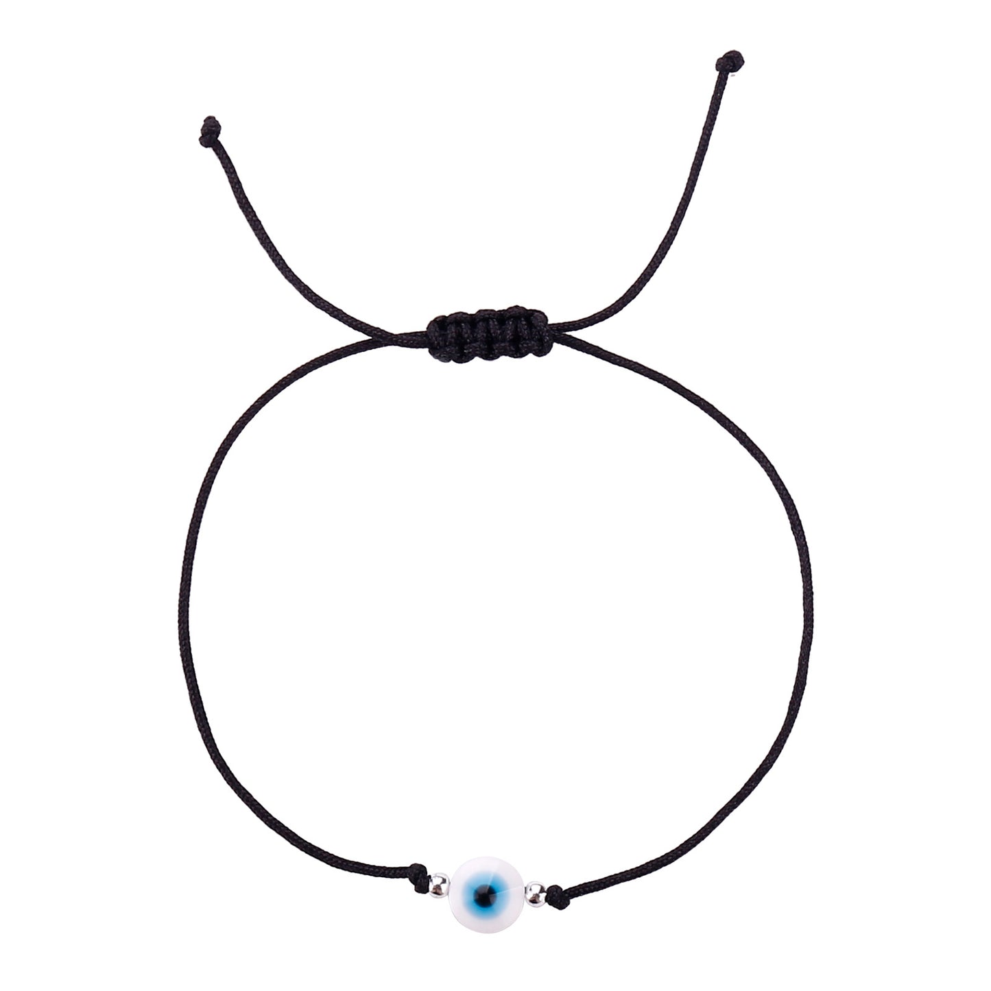 Fashion Devil'S Eye Glass Rope Unisex Bracelets 1 Piece