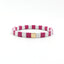 Colorful Square Alloy Enamel Beaded Women's Bohemian Stretch Bracelet