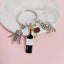 Cartoon Wine Glass Alloy Keychain with Bottle Opener Pendant