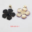 Simple Classic Flower Inlay Rhinestone and Pearl Drop Earrings