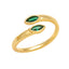 Fashion Geometric Zircon Inlay Open Ring for Women