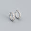 Heart Shape Zircon Inlay 925 Silver Earrings