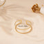 Simple Classic Solid Color Alloy Double Layer Hollow Gold Bangle Bracelet for Women