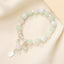 Lady Sweet Classic Pentagram Bell Crystal Alloy Moonstone Bracelets for Women