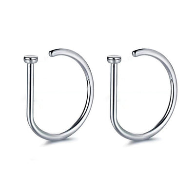 Simple Style Solid Color Copper Nose Ring Wholesale