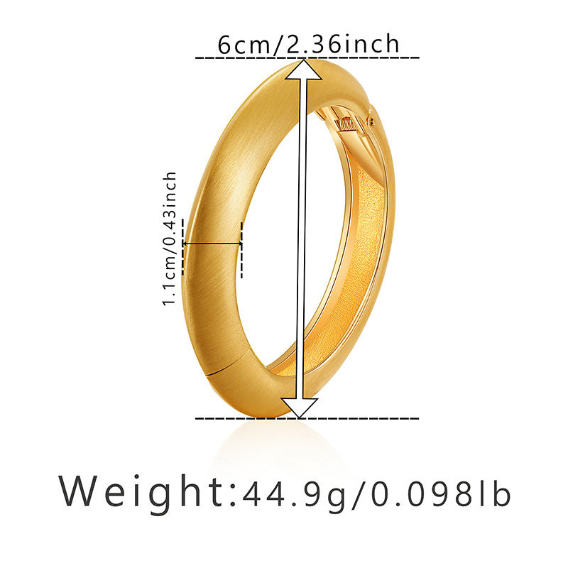 Wholesale Jewelry Simple Style Commute Solid Color Alloy Plating Bangle