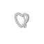 Heart Shape Zircon Inlay 316 Stainless Steel Belly Ring