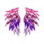 Elegant Feather Wings Alloy Inlay Glass Stone Women's Earrings