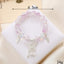 Lady Sweet Classic Pentagram Bell Crystal Alloy Moonstone Bracelets for Women