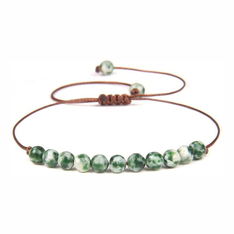 Bohemian Geometric Natural Stone Beaded Bracelet