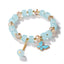 Cartoon Rhombus Butterfly Crystal Beaded Bracelet for Women and Kids