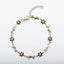 Daisy Dolphin Stainless Steel Bracelet Set with Colorful Enamel and 18k Gold Plating