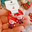 Fashion Cartoon Character Acrylic Hair Tie Set for Kids - Santa Claus Design