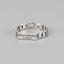 Simple Style Vintage Letter Sterling Silver Rings for Women