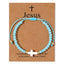 Vacation Cross Crystal Shell Copper Bracelets for Women