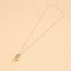 Ocean Series Dolphin & Shell 18K Gold Plated Stainless Steel Necklace