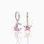 INS Style Asymmetric Star and Moon Zircon Earrings in 18K Gold Plated Copper