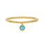 Evil Eye Gold Plated Copper Enamel Bracelet for Women