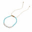 Fashion Irregular Imitation Pearl Beaded Adjustable Colorful Bracelet