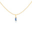 Stainless Steel Necklace Color Rectangle Zircon Snake Bone Stack Necklace