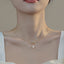 18K Gold Plated Geometric Pearl Necklace