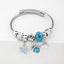 Y2K Swan Shell Stainless Steel Beaded Bracelet