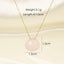 Classic Style Water Droplets Stainless Steel Natural Stone Plating Pendant Necklace